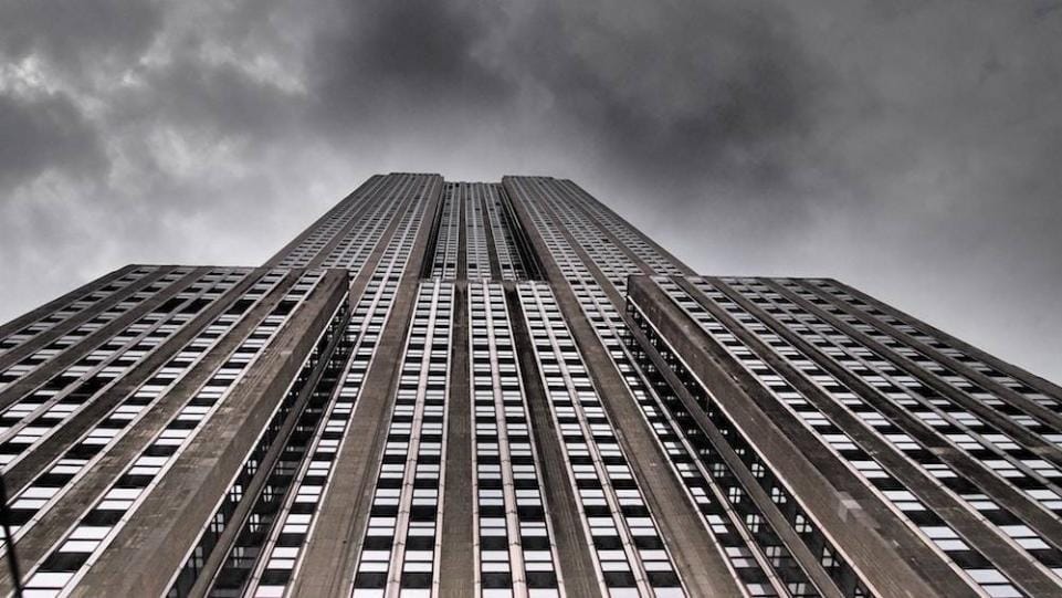 looking up at the empire state building